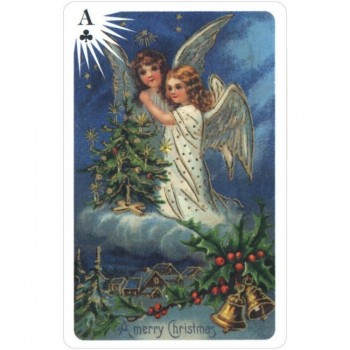 Kosmetinis defektas Old Time Christmas Angels žaidimų kortos US Games Systems